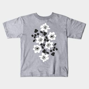 White flowers. Hepatica Kids T-Shirt